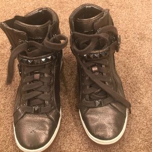 Michael Kors bronze high tops